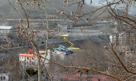 A long-distance shot of Evin prison, in the north-western suburbs of Tehran.
