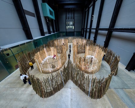 A large installation in the Turbine Hall.