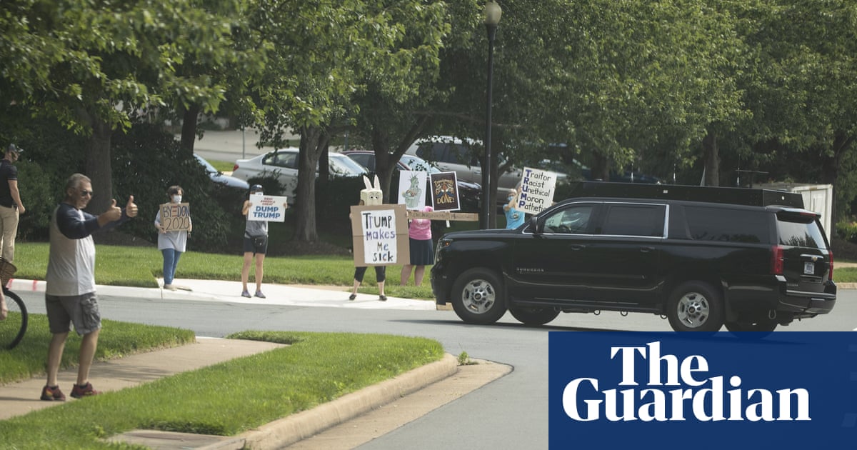 Trump visits private golf course as US battles rapid surge in coronavirus cases