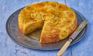 Saffron and lemon syrup cake