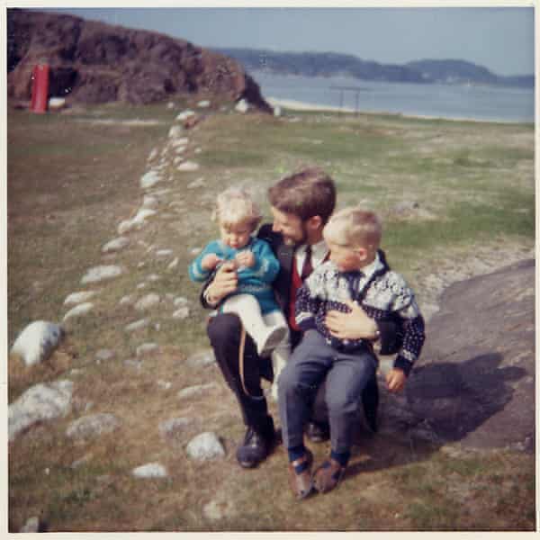 Knausgaard with his father and brother