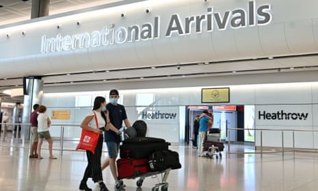 Heathrow Airport in London. The US has warned against travel to the UK due to the prevalence of the Delta variant.