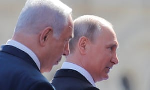 The Israeli prime minister, Benjamin Netanyahu, left, with Vladimir Putin in Moscow last week.