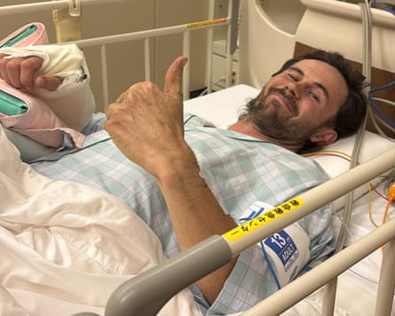 New Zealander Billy Halloran, 32, was mauled by an Asiatic black bear while running through the foothills of Myoko