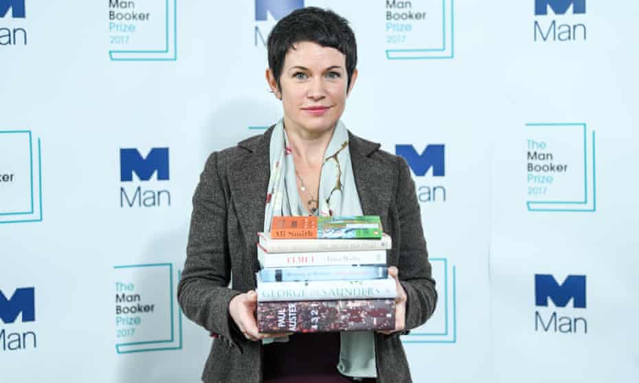 Sarah Hall at the shortlist announcement for the 2017 Man Booker prize