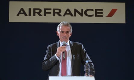 The Air France president, Frédéric Gagey