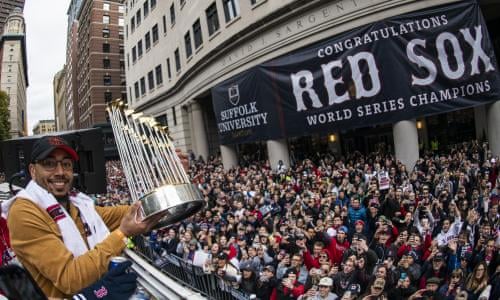 Boston Red Sox celebrate emphatic World Series win with victory parade – video report | Sport | The Guardian
