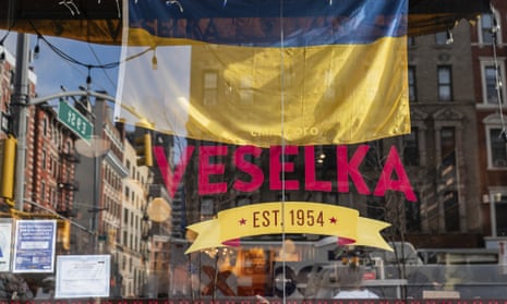 Veselka in New York City on 25 February 2022. ‘[It’s] wonderful to see the support for this establishment.’