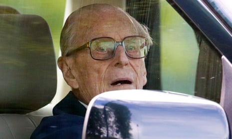 Prince Philip was driving a Land Rover Freelander, which overturned in the collision. 