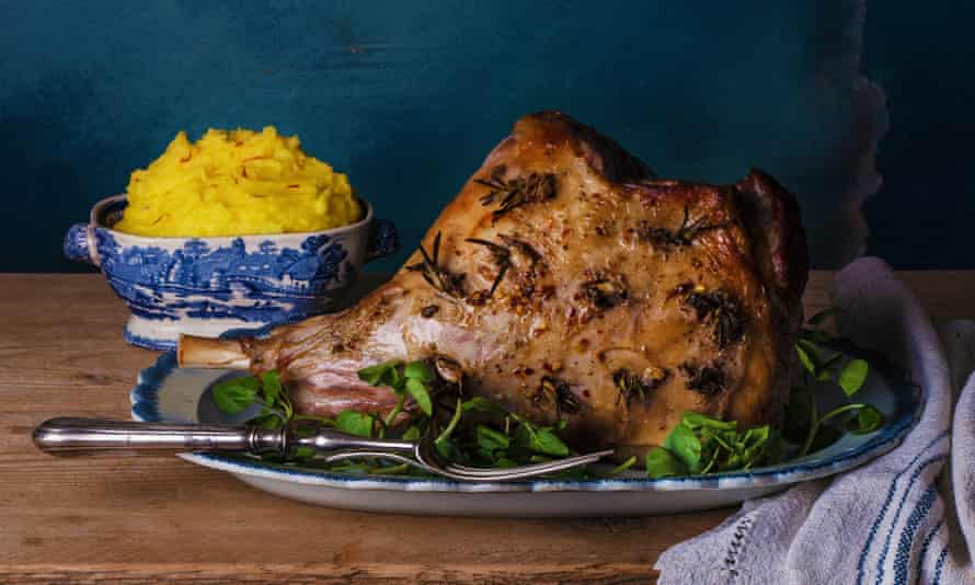 Simon Hopkinson’s roast leg of lamb with anchovy, garlic and rosemary.