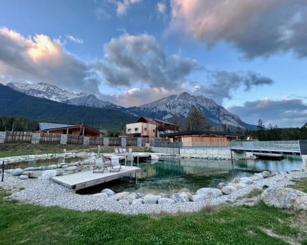 Gerhardhof, a sustainability-minded campsite with grey water recycling, wood-chip heating and solar energy, as well as a naturally filtered swimming pond.