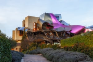 The Frank Gehry-designed hotel at the Marques de Riscal winery.