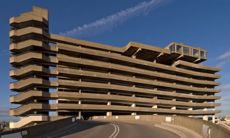 The Gateshead centre, complete with huge car park, designed by Owen Luder’s firm. In the film, Michael Caine memorably throws the businessman Clive Brumby off the top.