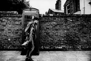 Sam Riley as Ian Curtis in Control.