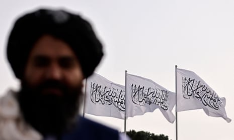Taliban flags fly over Kabul on 11 September