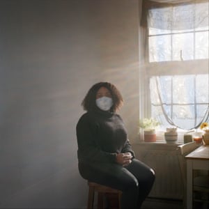 Joy Labinjo’s Masked portrait in aid of AT the Bus.