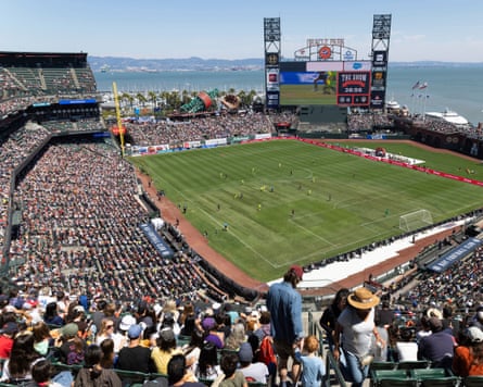 Fans capable Oracle Park for a lucifer betwixt Bay FC and Washington Spirit.