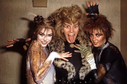 Finola Hughes, Paul Nicholas and Sarah Brightman in Cats in 1981.