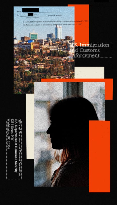 Montage of images including a cityscape and a woman silhouetted against a window