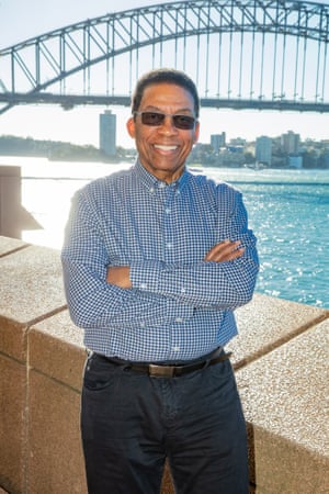 Herbie Hancock on Sydney Harbour, NSW, Australia.