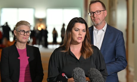 Sarah Hanson-Young, with fellow Greens senators Penny Allman-Payne and David Shoebridge