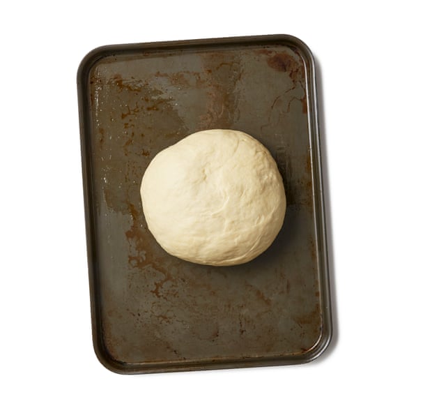 Roll the dough into a ball and leave it to rise...