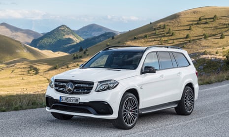 Mercedes-Benz GLS parked on a mountain road