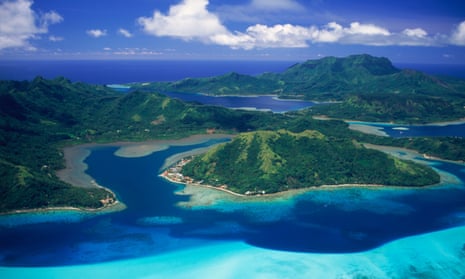 Huahine Island in French Polynesia. Pacific Island Forum leaders have agreed to make their maritime borders permanent even if their countries change shape due to rising sea levels.