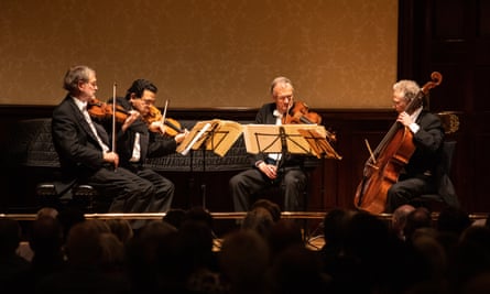 Outstanding... The Endellion String Quartet perform at the Wigmore Hall in London.