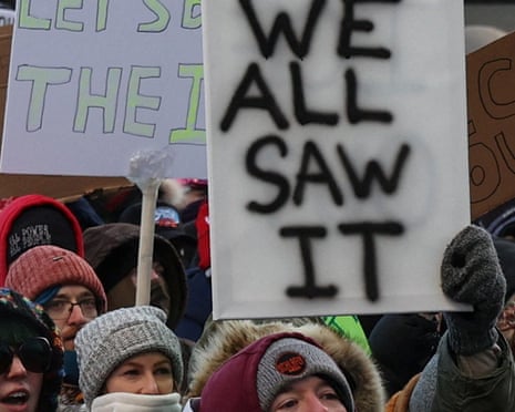 Signs at a protest