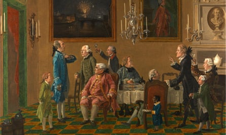 British Gentlemen at Sir Horace Mann’s Home in Florence by Thomas Patch (1725-1782)