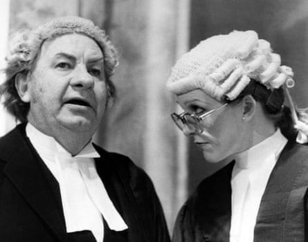 Hodge with Leo McKern in Rumpole of the Bailey.