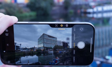 The camera control button on the iPhone 16 Pro.