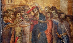 Cristo burlado, una pintura del artista italiano Cimabue