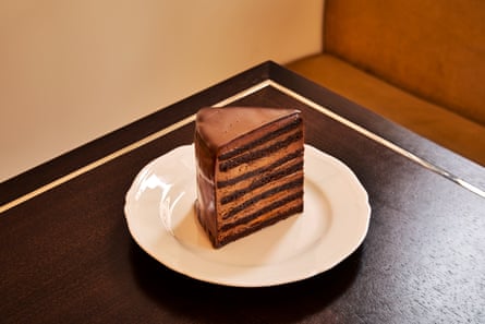 ‘I set about it like a lion demolishing an antelop’e 74 Duke’s multi-layered chocolate cake.