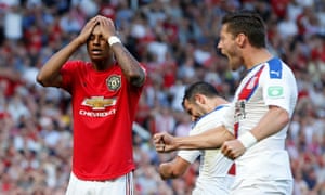 Image result for Manchester United lose 2-1 at home to Crystal Palace