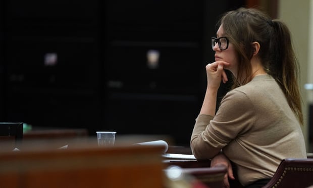 Anna Sorokin in the courtroom during her trial at New York state supreme court in New York on 11 April 2019. 