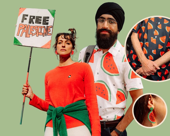 Wear it loud, wear it proud: how marchers for Gaza are bringing ‘protest dressing’ up to date