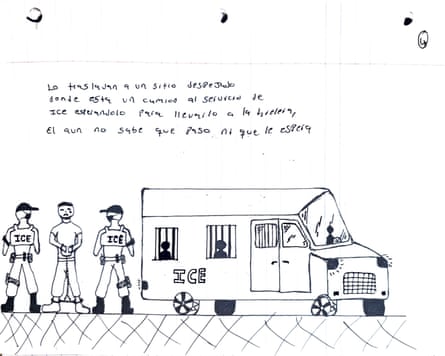 Hand-written note in Spanish.
