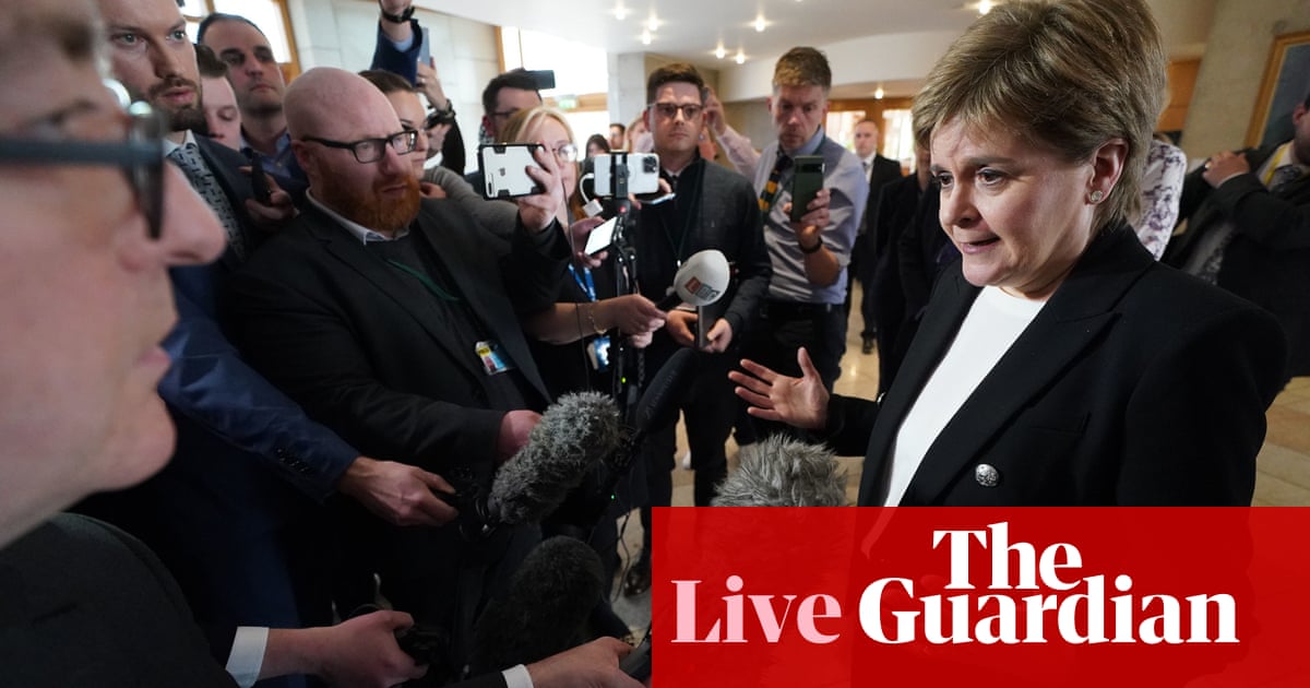 Nicola Sturgeon says SNP crisis unexpected, beyond her ‘worst nightmares’, but not her reason for resigning – as it happened