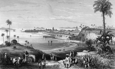 Bombay’s famous fort, circa 1850.