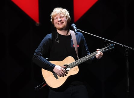 Ed Sheeran performing in New York in December 2017.