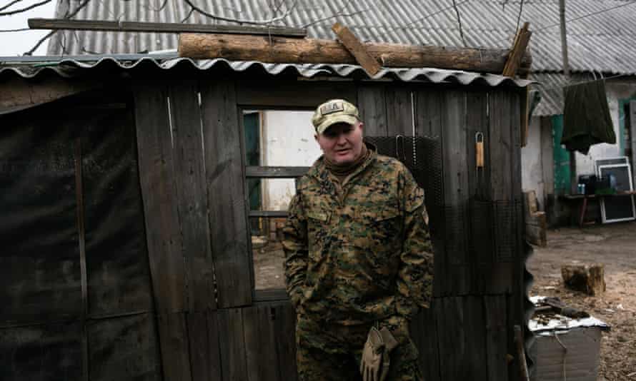 A Ukrainian soldier, known as nom de guerre Kaba