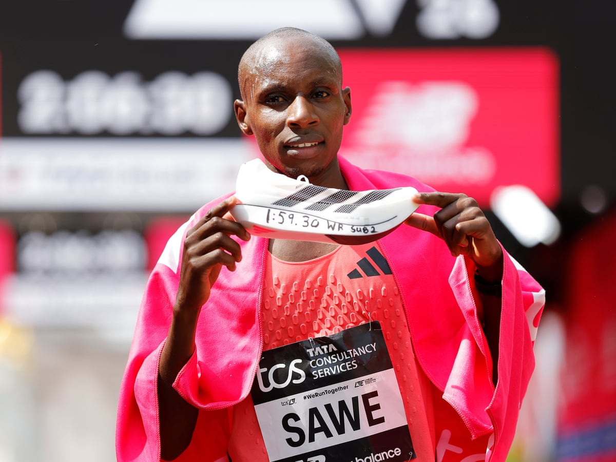 Sabastian Sawe breaks two-hour barrier to make history in London Marathon | London Marathon | The Guardian