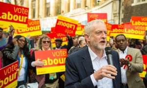 Jeremy Corbyn delivers a stump speech to Labour activists
        in Croydon.