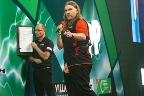 Ryan Searle celebrates.