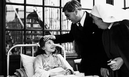 Aneurin Bevan, the Minister of Health, visiting Park Hospital, Davyhulme, near Manchester, on the first day of the National Health Service on 5 July 1948.
