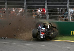 Fernando Alonso Survives Horrific F1 Crash In Pictures