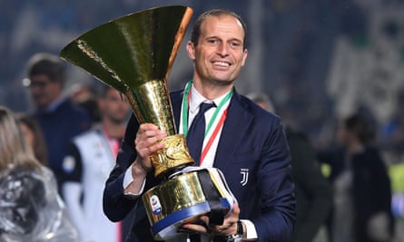 Massimiliano Allegri left Juventus after securing five consecutive Serie A titles.