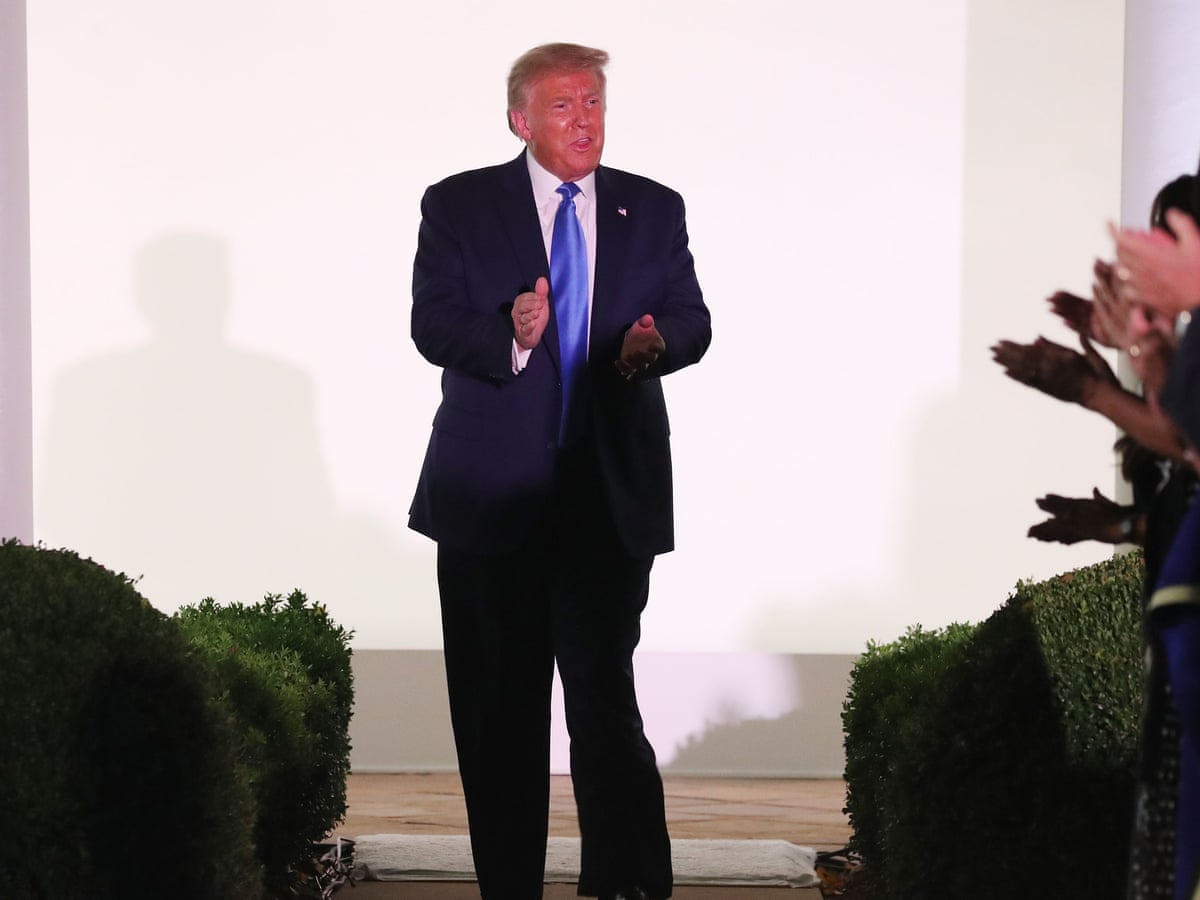 Rnc 2020 Trump Hailed As A Benevolent Chief Who Deserves Re Election Republican National Convention 2020 The Guardian
